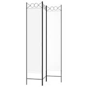 vidaXL 3-Panel Room Divider White 120x200 cm Fabric