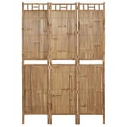 vidaXL 3-Panel Room Divider Bamboo 120x180 cm