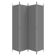 vidaXL 4-Panel Room Divider Anthracite 200x220 cm Fabric