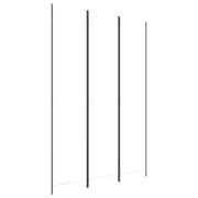 vidaXL 3-Panel Room Divider White 150x220 cm Fabric