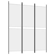 vidaXL 3-Panel Room Divider White 150x180 cm Fabric