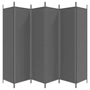 vidaXL 6-Panel Room Divider Anthracite 300x200 cm Fabric