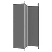 vidaXL 4-Panel Room Divider Anthracite 200x200 cm Fabric
