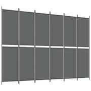 vidaXL 6-Panel Room Divider Anthracite 300x220 cm Fabric