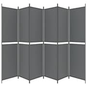 vidaXL 6-Panel Room Divider Anthracite 300x220 cm Fabric