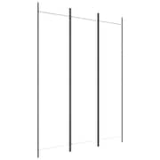 vidaXL 3-Panel Room Divider White 150x200 cm Fabric