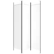 vidaXL 3-Panel Room Divider White 150x200 cm Fabric