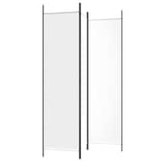 vidaXL 3-Panel Room Divider White 150x200 cm Fabric