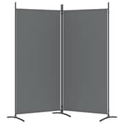 vidaXL 2-Panel Room Divider Anthracite 175x180 cm Fabric