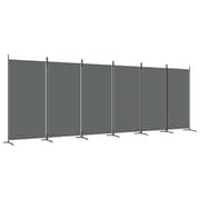 vidaXL 6-Panel Room Divider Anthracite 520x180 cm Fabric