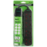 Terminator 13 Amp 4 Way Extension Black TPB 14B-3M (G)