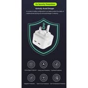 Maxguard Veloce Series Dual USB-C Wall Charger White
