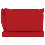 vidaXL Pallet Sofa Cushions 3 pcs Red Fabric