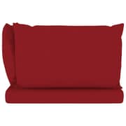 vidaXL Pallet Sofa Cushions 3 pcs Wine Red Fabric