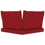 vidaXL Pallet Sofa Cushions 3 pcs Wine Red Fabric