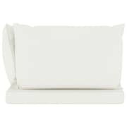 vidaXL Pallet Sofa Cushions 3 pcs Cream White Fabric