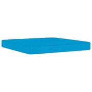 vidaXL Pallet Ottoman Cushion Light Blue Fabric