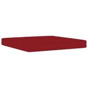 vidaXL Pallet Ottoman Cushion Wine Red Fabric