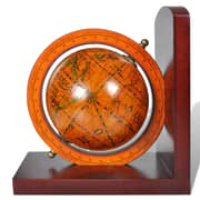 vidaXL Bookstand World Map Globe Bookend Classic A Pair