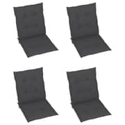 vidaXL Garden Chair Cushions 4 pcs Anthracite 100x50x3 cm