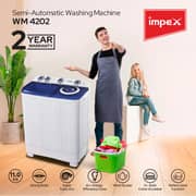 Impex Top Load Twin Tub Washing Machine 11 kg - WM4202
