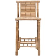 vidaXL Bar Stools 2 pcs Bamboo