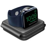 Uniq 3 In 1 Foldable Magnetic Wireless Charger Black