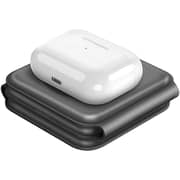 Uniq 3 In 1 Foldable Magnetic Wireless Charger Black