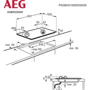 AEG Built In Gas Hob AG-HGB95320SM
