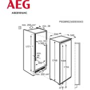 فريزر عمودي مدمج من ايه إي جي سعة 204 لتر AG-ABE81816NC