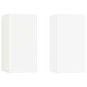 vidaXL TV Cabinets 2 pcs White 30.5x30x60 cm Engineered Wood