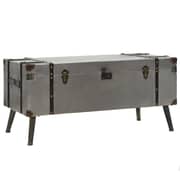 vidaXL Coffee Table MDF and Aluminium 102x51x47.5 cm
