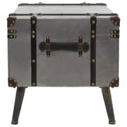 vidaXL Coffee Table MDF and Aluminium 102x51x47.5 cm