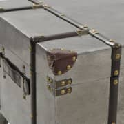 vidaXL Coffee Table MDF and Aluminium 102x51x47.5 cm