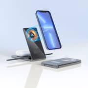 Trands Glassy Series 4 In 1 Wireless Charger Black