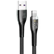 Trands Glassy Series Lightning Cable 1m Black