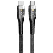 Trands Glassy Series USB-C To USB-C Cable 1m Black