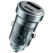 Trands Glassy Series Dual Port Car Charger Black