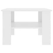 vidaXL Coffee Table White 60x60x42 cm Engineered Wood