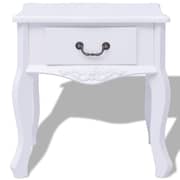 vidaXL Bedside Cabinets 2 pcs MDF White