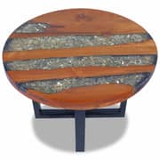 vidaXL Coffee Table Teak Resin 60 cm