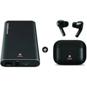 Swiss Military VICTOR1 Earbuds Black + Chandoline Power Bank Black