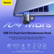 Baseus Lite Series USB A To SD/TF Card Reader