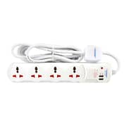 Terminator 13 Amp 4 Way Extension W/2 USB Socket TPB14U2i