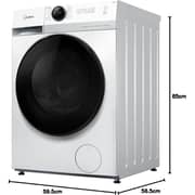 غسالة من ميديا بتعبئة أمامية سعة 10 كيلو جرام MF200W100WBWGCC