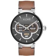 Xcell Elite 3 Smart Watch Brown With Leather Strap