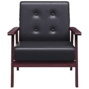 vidaXL Armchair Black Faux Leather