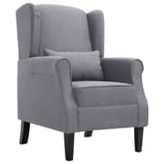 vidaXL Armchair Dark Grey Fabric