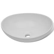 vidaXL Ceramic Basin 40x33 cm Oval White