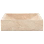 vidaXL Sink 45x30x12 cm Marble Cream